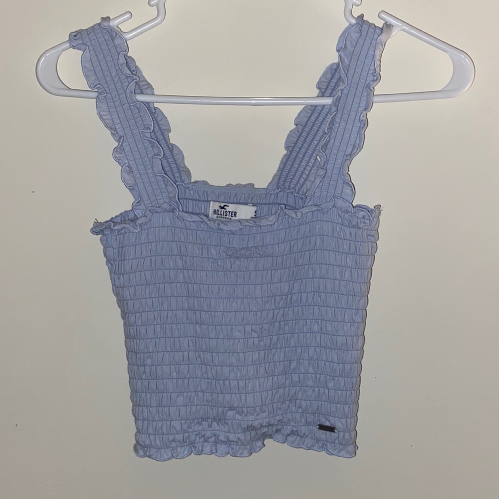 Hollister blue tank top size small